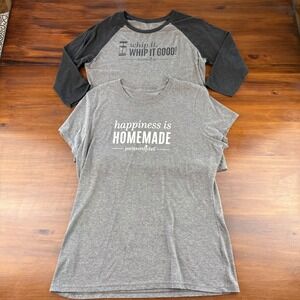 Lot‎ of 2 Women's Pampered Chef Consultant T- Shirt Tops Size M